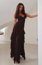 Summer Solstice Maxi Dress Chocolate