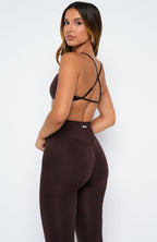 Rush Seamless Sports Bra Dark Chocolate