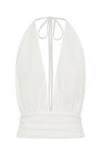 Dolce Dreams Halter Top Off White