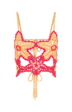 So Fresh Crochet Top Pastel Orange/Pink