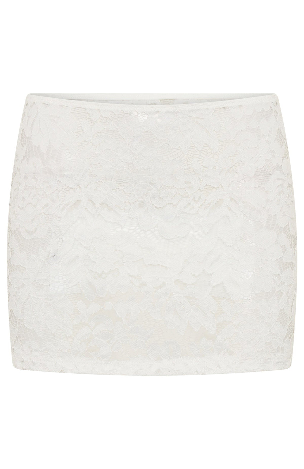 Forbidden Fruit Lace Mini Skirt White