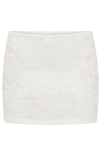 Forbidden Fruit Lace Mini Skirt White