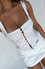 Bare With Me Bustier White