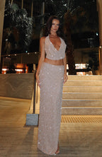 Bueno Beaded Top Nude