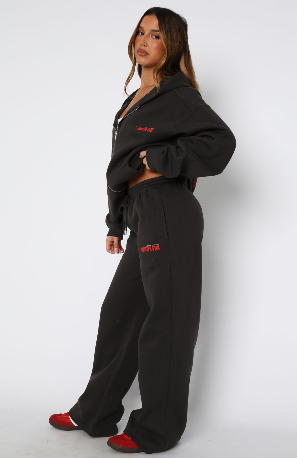 Best You've Ever Had Wide Leg Sweatpants Charcoal