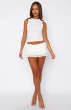 Hard to Forget Lace Mini Skort