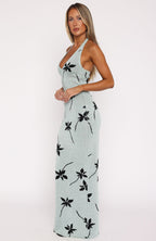 Chasing Heaven Knit Maxi Dress Mint
