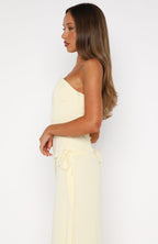 Bye Girl Strapless Bustier Butter