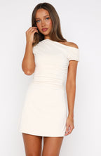 Hold The Moment Mini Dress Off White