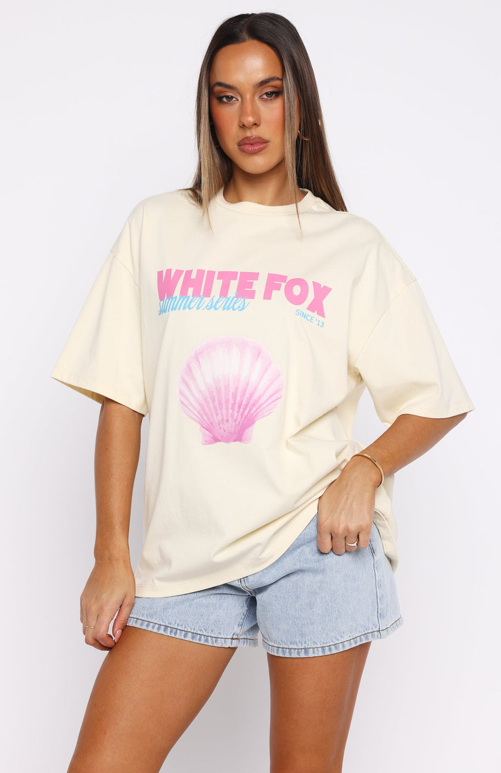 The Heart Doesn't Lie Oversized Tee Cream
