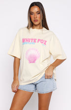 The Heart Doesn't Lie Oversized Tee Cream