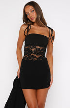 Pretty Savage Lace Bodysuit Black