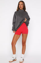 Caught Up With You Bike Shorts Red