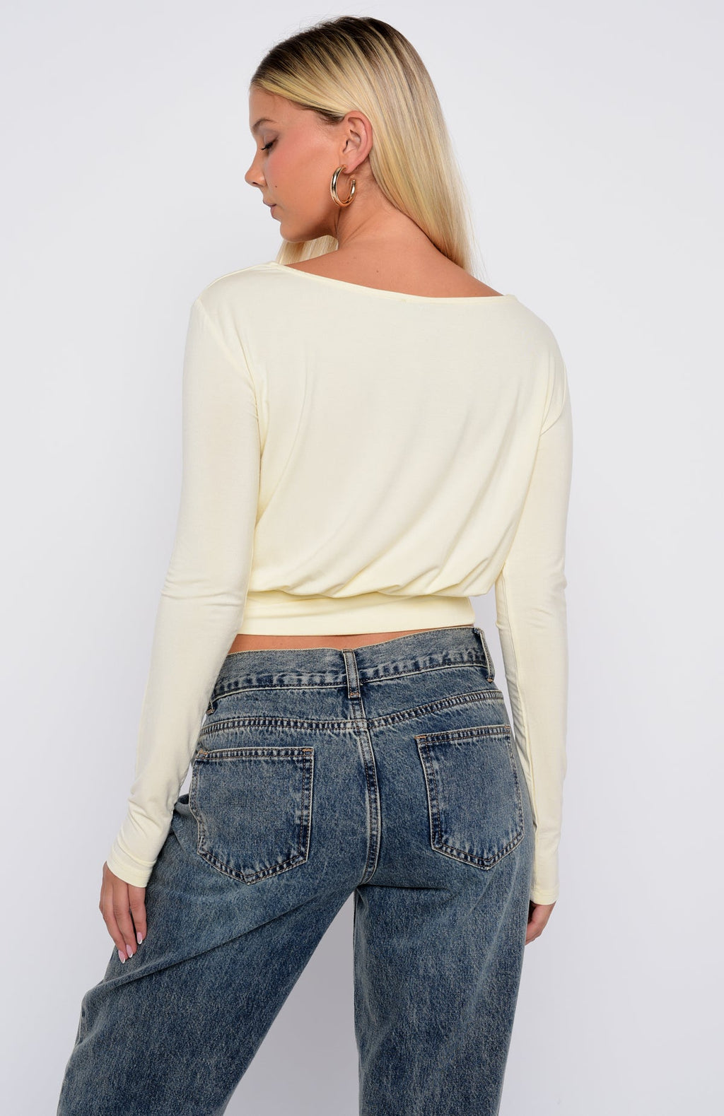 Love On Lock Long Sleeve Top Cream