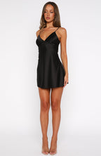 Let's Get Going Mini Dress Black