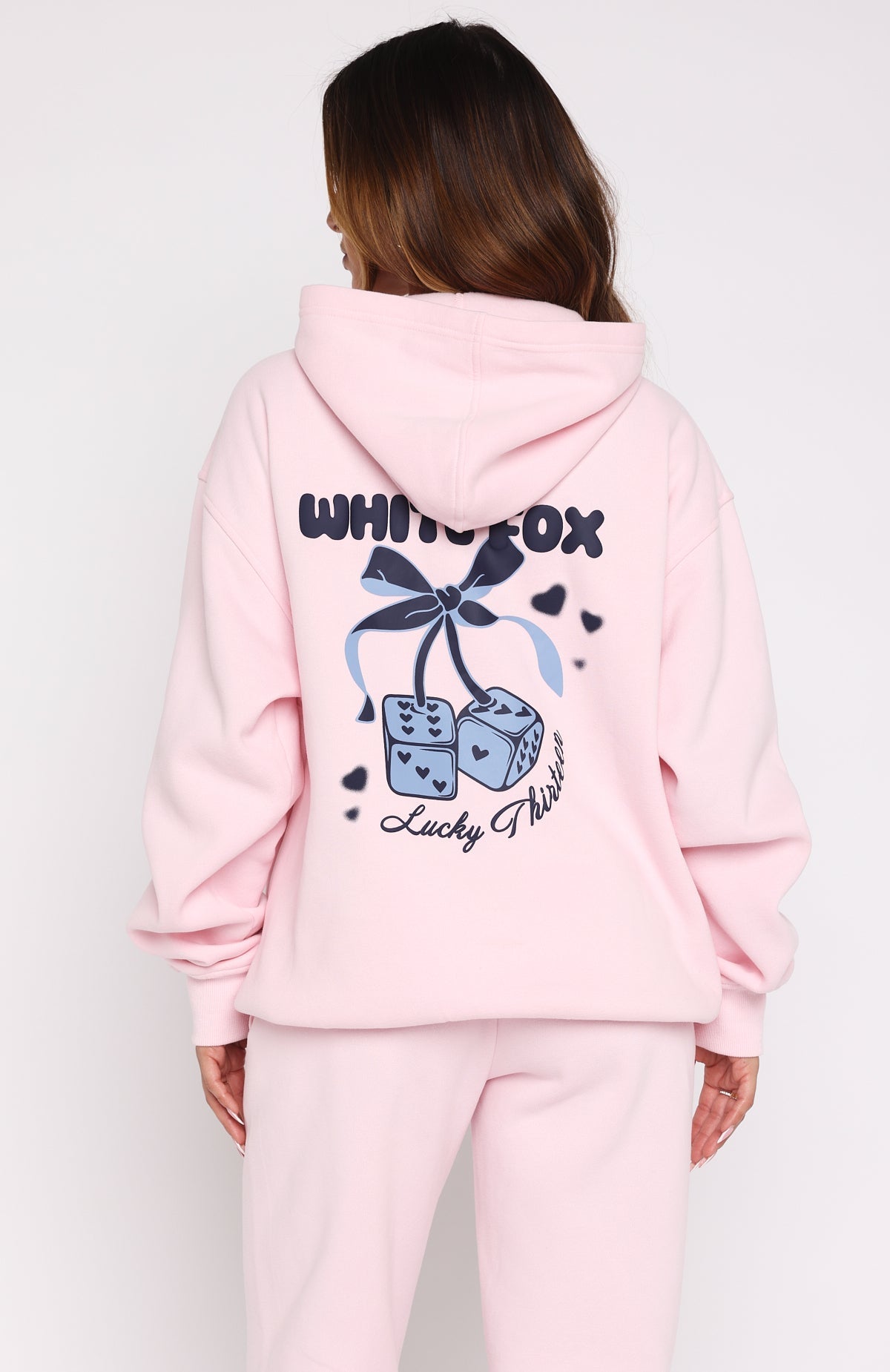 Lucky Thirteen Cheyenne Oversized Hoodie Soft Pink