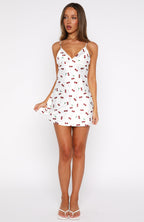 Let's Get Going Mini Dress Cherry