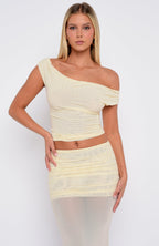 Need Your Heart Off Shoulder Top Cream