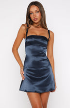 Just A Girl Mini Dress Navy