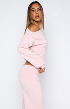 Can't Find The Words Knit Sweater Pink