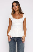 Girl In The Mirror Top White