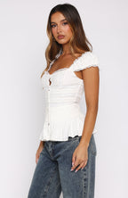 Girl In The Mirror Top White