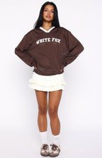 Ahead Of Schedule Long Sleeve Oversized Jersey Chocolate