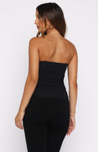 Camp Crush Strapless Bustier Black/White Polka Dot