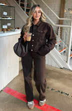 Charlotte Denim Jacket Chocolate Wash