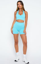 Zoom Seamless Shorts Azure