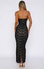 Mad Love Strapless Maxi Dress Black