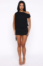 Sicilian Dreams Mini Dress Black