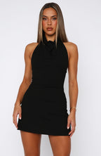 Eternal Glow Mini Dress Black