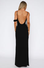 Love Blossoms Maxi Dress Black