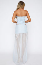 On Stage Maxi Skirt Sky