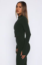 Times Up Crop Jacket Forest