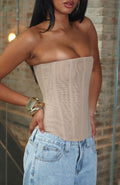 Tell Me A Secret Strapless Bustier Nude