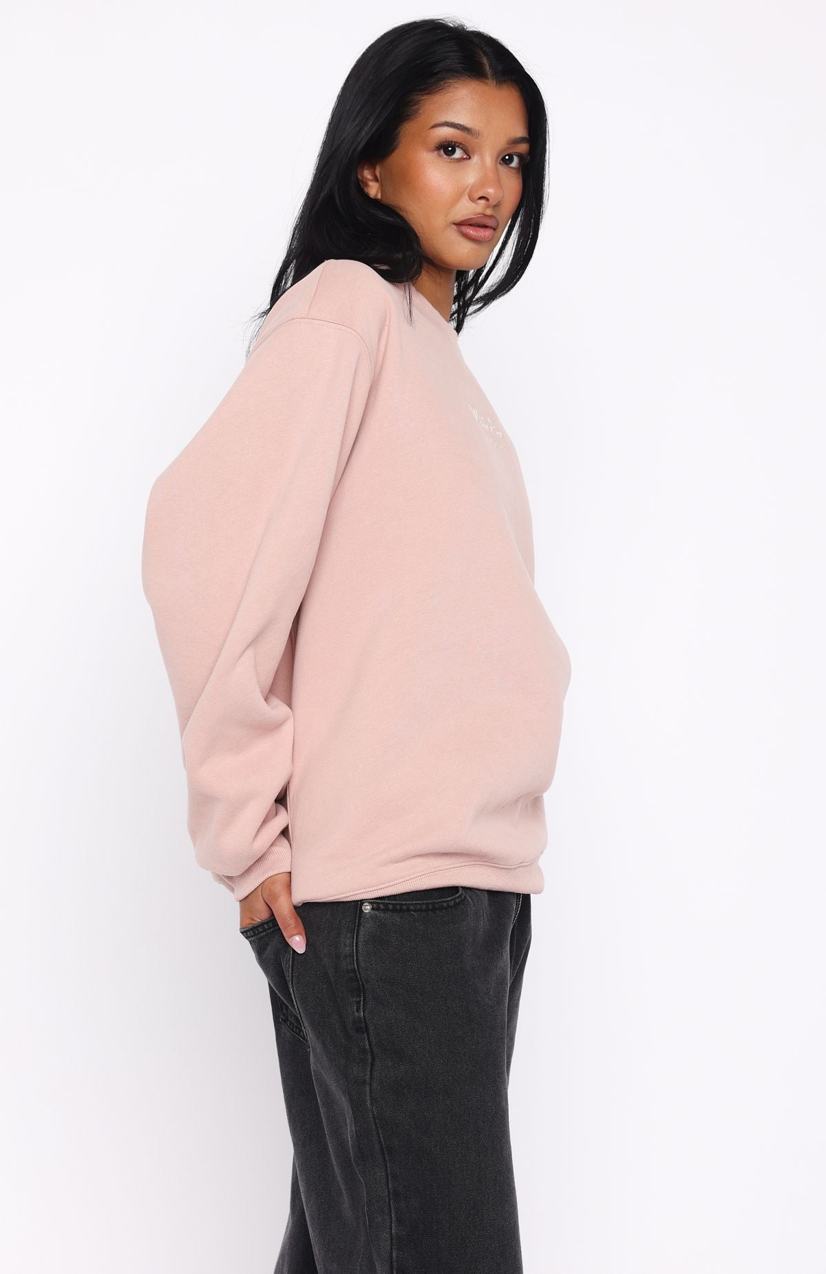 Through Thick And Thin Oversized Sweater Dusty Pink