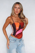 You'll Be Ok Bustier Sunset Petal