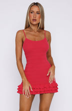 Cute Thing Knit Mini Dress Raspberry Pink