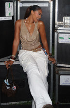 Be A Baddie Knit Top Gold