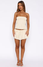 Flawless Mini Skirt Cream