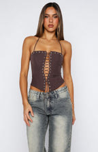 Make You My Lover Bustier Chocolate