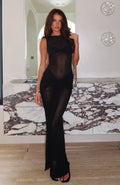 Honeymoon Heart Maxi Dress Black
