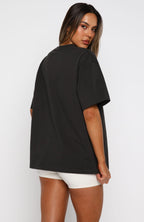 Christmas Feeling Oversized Tee Charcoal