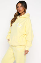 Vol. 1 Front Graphic Oversized Hoodie Lemon