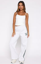 Lucky Thirteen Charise Wide Leg Sweatpants Grey Marle