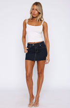 Bethany Denim Mini Skirt Indigo