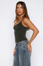 Honey Baby Bustier Khaki