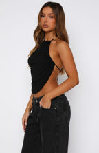Everlasting Halter Top Black